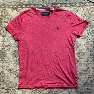 Abercrombie & Fitch Red Crewneck Tee – Men’s Small (Athletic Fit)